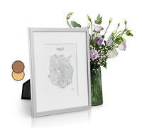 Casa Chic Picture Frames, 27 x 22 cm Photo Frame, Standing/Wall Mounted Photo Frames For Home & Office, Vertical/Horizontal Display, Real Glass & Wood, Passepartout Poster Frame, Picture Frame