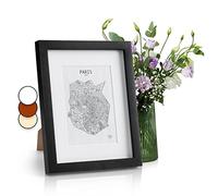 Casa Chic Picture Frames, 28x23 cm Photo Frame, Standing/Wall Mounted Photo Frames For Home & Office, Vertical/Horizontal Display, Real Glass & Wood, Passepartout Poster Frame, Picture Frame