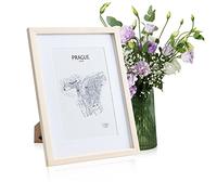 Casa Chic Picture Frames, 30x40 cm Photo Frame, Standing/Wall Mounted Photo Frames For Home & Office, Vertical/Horizontal Display, Perspex & Wood Build, Passepartout Poster Frame, Picture Frame