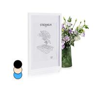 Casa Chic Picture Frames, 73x53 cm Photo Frame, Standing/Wall Mounted Photo Frames For Home & Office, Vertical/Horizontal Display, Real Glass & Wood, Passepartout Poster Frame, Picture Frame