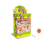 CASA DEL DOLCE Flat Magic Lollies, Fruit Lollipops, 200 Pieces Box, Individually Wrapped, Made in Italy, Lactose Free, Gluten Free, Birthday and Party Gifts