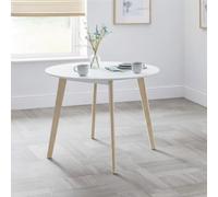 Casa Dining Table - 100cm - 2 Seater - Round - White