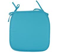 Casa D'Or Garden Chair Cushion Tie-On Seat Pads Kitchen Dining Chair Cushion Pads - 37cm x 37cm x 2cm - Teal - Pack of 2