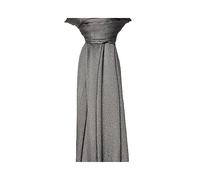 Casa D'Or Ladies Shimmer Pleated Shawl Scarf Wrap for Women with Silky Feel, Satin Head Scarf Sparkly Wedding Bridal Scraf Lightweight Shawl Head Scarf (Grey)