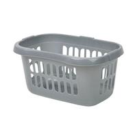Casa Hipster Laundry Basket Strong Plastic - Silver / Grey