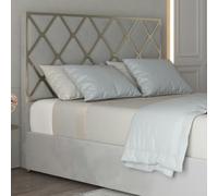 Casa Magna Romano Straight Winged Upholstered Soft Velvet Bed Frame - Grey - Light Grey - Double