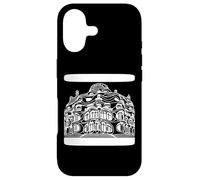 Casa Mila Barcelona Architecture Line Art Drawing Case for iPhone 17