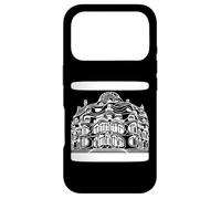 Casa Mila Barcelona Architecture Line Art Drawing Case for iPhone 17 Pro
