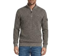 Casa Moda Half Zip Sweater Brown