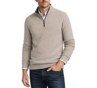 Casa Moda Half Zip Sweater Stoney Beige