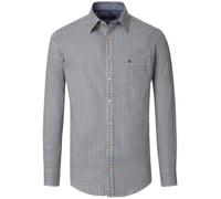 Casa Moda Long Sleeve Casual Fit Shirt Beige/Navy