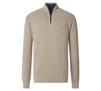 Casa Moda Mens Half Zip Sweater Beige