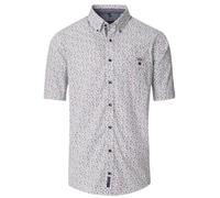 Casa Moda Mens Short Sleeve Shirt Casual Fit Red Multi Floral