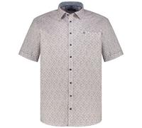 Casa Moda Short Sleeve Shirt Casual Fit Blue Circular Print