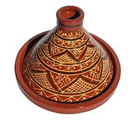 Casa Moro Moroccan Tagine Agadir Diameter 34 cm Glazed Cooking for up to 6 People Premium Quality Garden Pot Clay Pot from Marrakesh MT7071