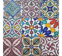 Casa Moro | Oriental Tiles Colourful Mix 30 x 30 cm Hand Painted Moroccan Tiles Handicraft from Morocco Wall Tiles for Beautiful Kitchen Shower Bathroom | HBF8410