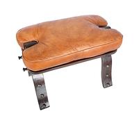 Casa Moro Sadia Moroccan Camel Stool, Wood and Genuine Leather, Folding, Footrest, Camel, 64 cm x 35 cm x 40 cm, 6.0 kg