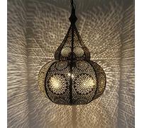 Casa Moro TAZA LN3010 Oriental Pendant Light Stylish Hanging Lamp/Boho Oriental Black