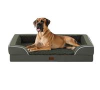 Casa Paw Orthopaedic XXL Dog Bed for Extra Large Dogs, Waterproof Memory Foam Dog Bed with Sides, Egg Crate Foam and Non-Slip Backing, Dog Couch Beds with Washable