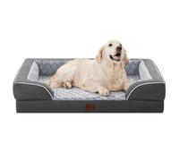 Casa Paw Orthopedic XL Dog Bed for Extra Large Dogs, Waterproof Memory Foam Dog Bed with Sides, Non-Slip Bottom and Egg Crate Foam, Large Dog Couch Bed with