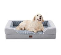 Casa Paw Orthopedic XL Dog Beds for Extra Large Dogs, Waterproof Memory Foam Dog Bed with Sides, Non-Slip Bottom and Egg Crate Foam, Large Dogs, Couch with