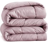 Casa Platino Single Duvet 10.5 Tog - All Seasons Coverless Duvet with Corner Tabs, Box Stitched Quilt, Microfibre Comforter, 135 x 200 cm - Sepia Rose
