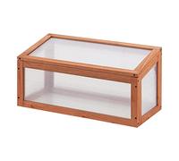 casa.pro cold frame Laarbeek mini wooden greenhouse 60 x 30 cm cold frame plant bed pine wood polycarbonate