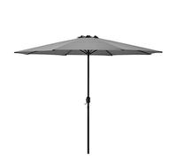 casa.pro] Sun Umbrella Sun Protection Sun Shade Parasol Balcony Terrace 300 x 230 cm Grey