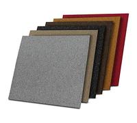 casa pura 1 m² Lyon Self-Lying Carpet Tiles for Office and Commercial - Tile Carpets 50 x 50 cm - Heavy Duty Carpet Floor Tiles with Non-Slip Vinyl Backing (Red, Pack of 4)