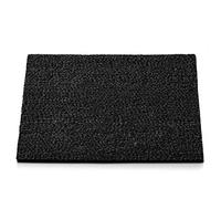 casa pura Coconut Doormat Coir Entrance Mat, Non-Slip, Weatherproof Floor Mat for Snow and Rain, Natural Coconut Fibres, Ideal for Large Entrances (Black, 24mm, 80 x 100 cm)