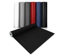 casa pura® CV Expotop Flooring, Extra Abrasion-Resistant PVC Flooring (Foamed), Plain Black, Textured Surface, Sold by the Metre (100 x 100 cm)