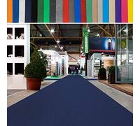 casa pura Exhibition Carpet Aisle Runner (up to 40 metres) VIP Carpet Runner, Wedding and Event Carpet Rolls, Flame-Retardant, Private and Commercial (Darkblue, 2 m x 8 m)