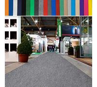 casa pura Exhibition Carpet Aisle Runner (up to 40 metres) VIP Carpet Runner, Wedding and Event Carpet Rolls, Flame-Retardant, Private and Commercial (Grey Mixed, 2 m x 5 m)