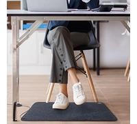 casa pura Heated Floor Mat - Heated Rug with Non-Slip Backing - 55°C Max Temp - Anthracite - 50 x 80 cm