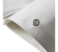 casa pura Heavy Duty Tarpaulin - High Density Tarpaulin - Woven Polyethylene and Double Laminated | 100% Waterproof and UV Protected - 3x4m, 140g/m², White