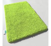 casa pura High Pile Sky Soft Bath Mat | Soft, Fluffy Bathroom Rug in Shaggy Look | Bath Mat Non-Slip Washable | Tested for Harmful Substances | 16 Colours in 6 Sizes (70 x 120 cm, Lime)