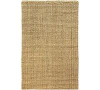 casa pura Natural Jute Rug - Modern Living Room Rug | Natural Fibre Jute Rug | Eco Friendly Woven Rug for Kitchen, Hallway, Bedroom | Natural - 60x90 cm