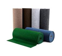 casa pura® Outdoor Artificial Grass with Nubs, Sold by the Metre, Weatherproof & Quick-Drying, Lawn Rug for Patio, Balcony and Leisure (Grey, 67 x 800 cm)