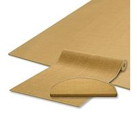 casa pura Sisal Floor Runner (Natural, 66 x 200 cm) Hallway Runner Natural Fibre Rug Carpet Flooring Area Rug Sylt Collection, Non-slip Back Rug