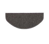 casa pura Stair Mats Inside 1 Piece Round Self-Adhesive Sisal Look Stair Treads Mats Anthracite 65x23.5 cm