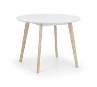 Casa Round Dining Table - White & Limed Oak