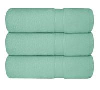 Casabella 3 Pc Bath Towel Set - 100% Cotton, Soft & Absorbent Large Bath Towels, 70x130 cm, Premium Quality Towel Set,Hotel Qualty Bathroom Towels Set, Travel Towel, Beach Towel, Bath Towels, Seafoam