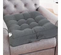 Casabella Booster Cushion Armchair Cushion Large Booster Seat Dining Chair 50X50+10Cm Thick Floor Cushion Sofa Seat Grey
