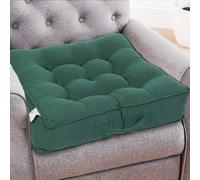 Casabella Booster Cushion Armchair Cushion Large Booster Seat Dining Chair 50X50+10Cm Thick Floor Cushion Sofa Seat Jade