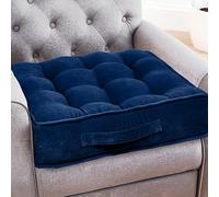 Casabella Booster Cushion-Armchair Velvet Booster Cushion Large Booster Seat Dining 10Cm