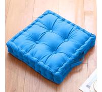 Casabella Chair Booster Seat - 45cm x 45cm Outdoor Cushions - Garden Chair, Car Seat Cushions 100% Cotton Floor Cushion - Soft Touch Seat Pad For Elderly, WheelChair, Post-Operative - Teal