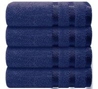 Casabella Deluxe 4 Royal Hand Towels 100% Combed Cotton Super Quality Hand Towels for Kitchen (50X90 CM) Towels Set for Bathroom Hotel Gym