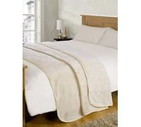 Casabella Deluxe Soft Faux Fur Mink Fleece Throw Blanket