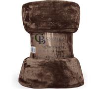 Casabella Deluxe Soft Faux Fur Mink Fleece Throw Blanket