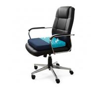 Casabella Gel Seat Cushion for Back Pain Relief - Honeycomb Orthopaedic Cushion for Sciatica & Coccyx Pain - Non-Slip, Breathable Office Chair & Car Seat Cushion for Long Sitting, Wheelchair Aqua Blue